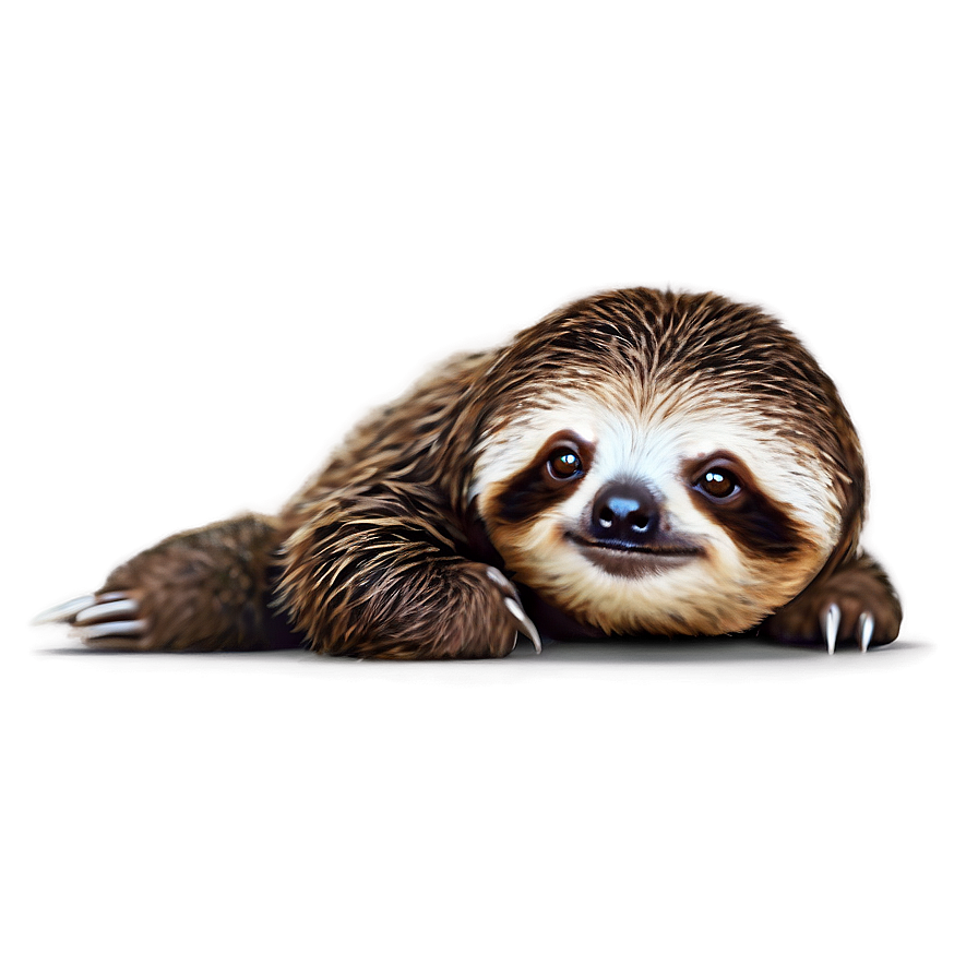 Cute Baby Sloth Png 05032024 PNG