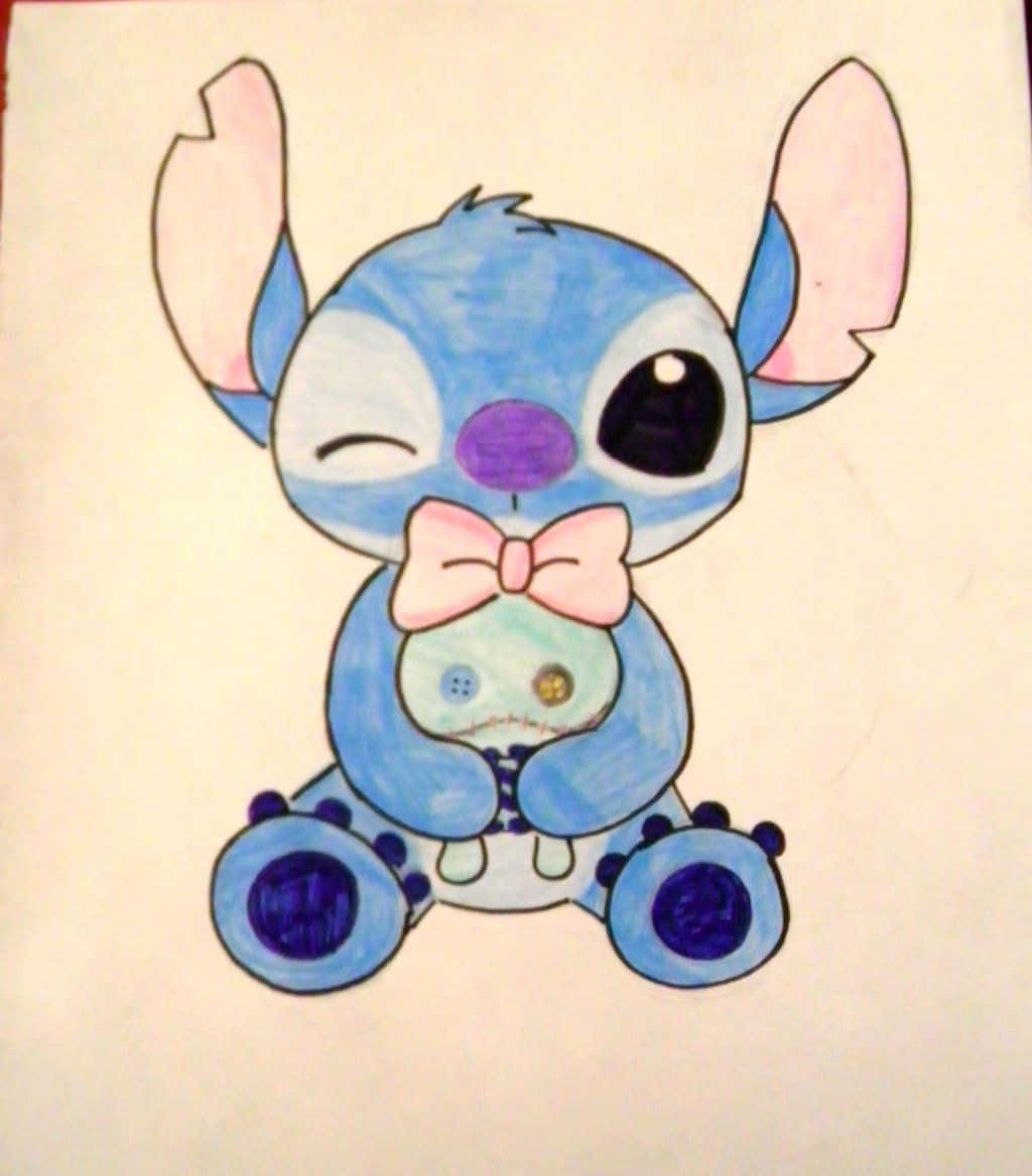 Adorable Baby Stitch Wallpaper