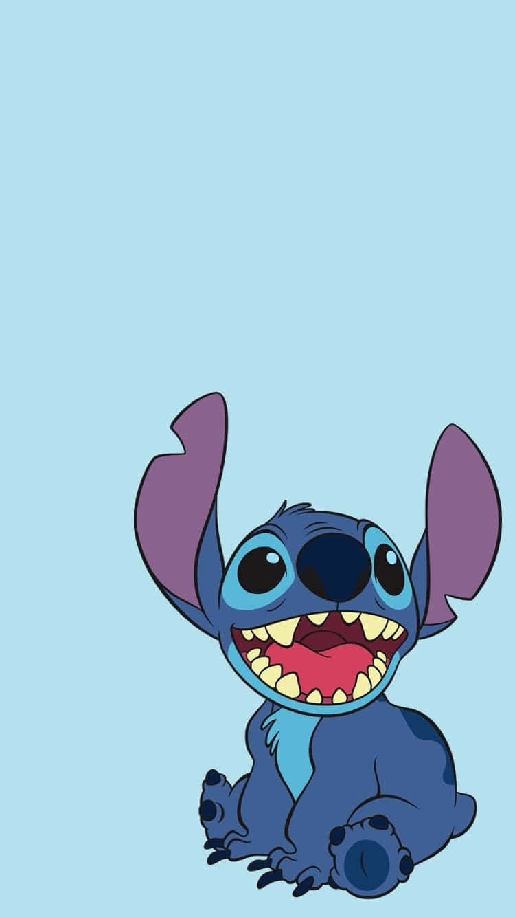 "Adorable Baby Stitch Can't Wait to Explore the World" Wallpaper