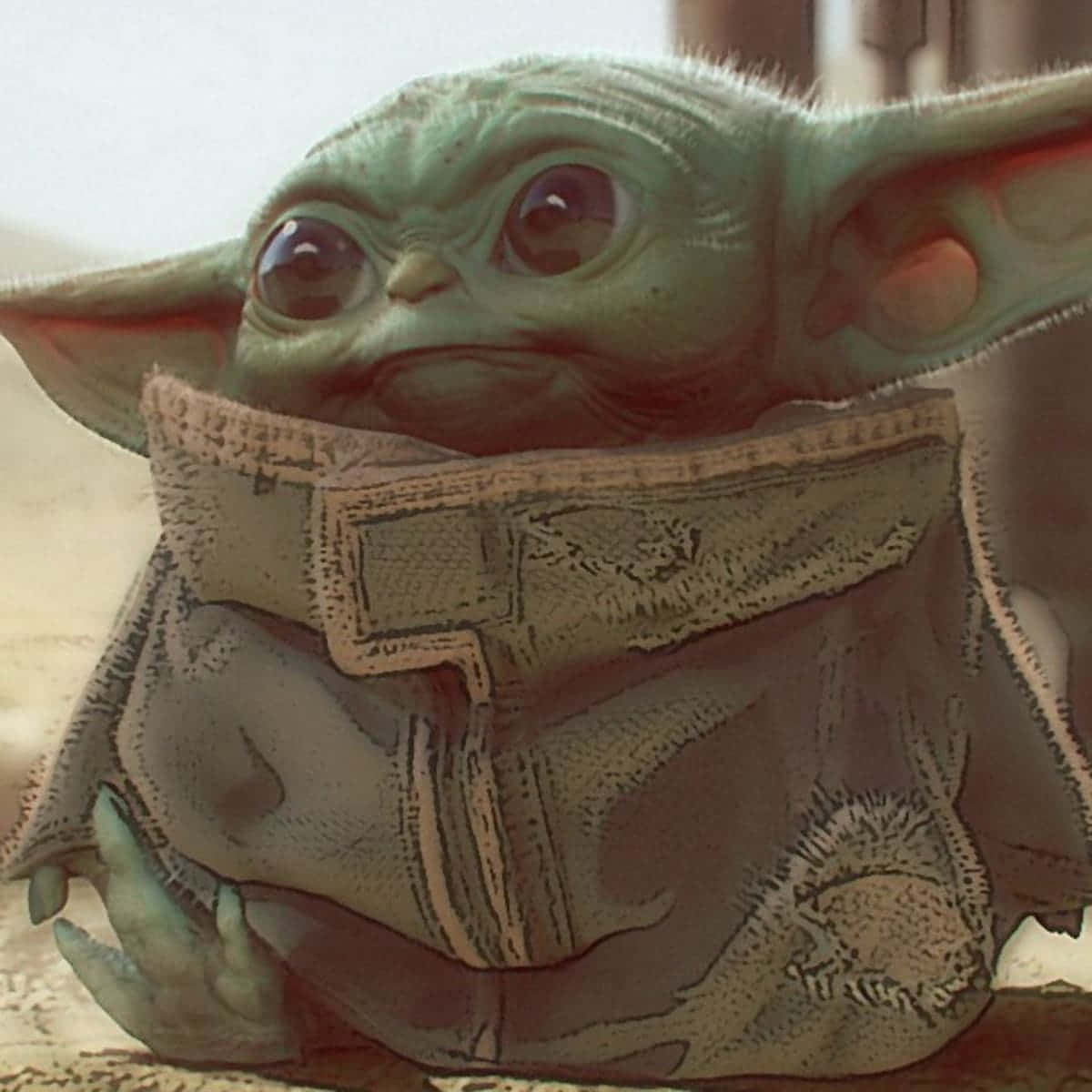 Cute Baby Yoda In His Robe Picture