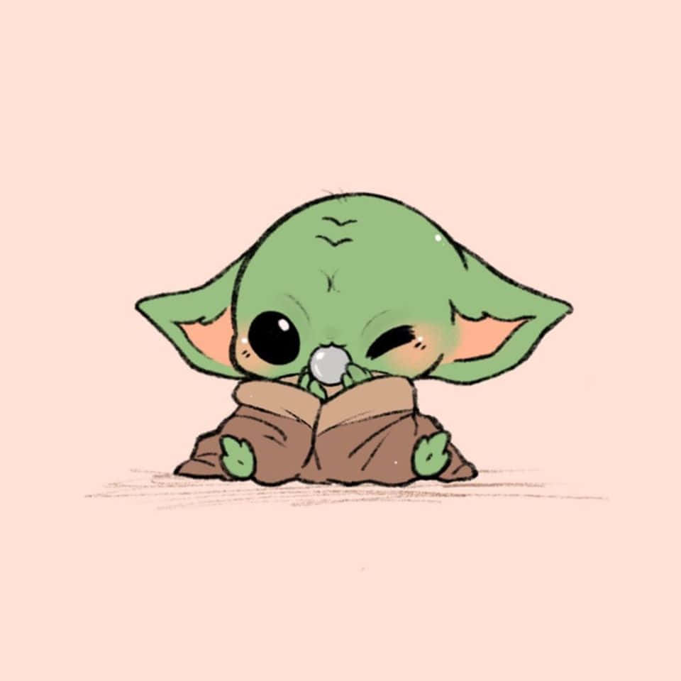 Extremtsöt Baby Yoda-bild.