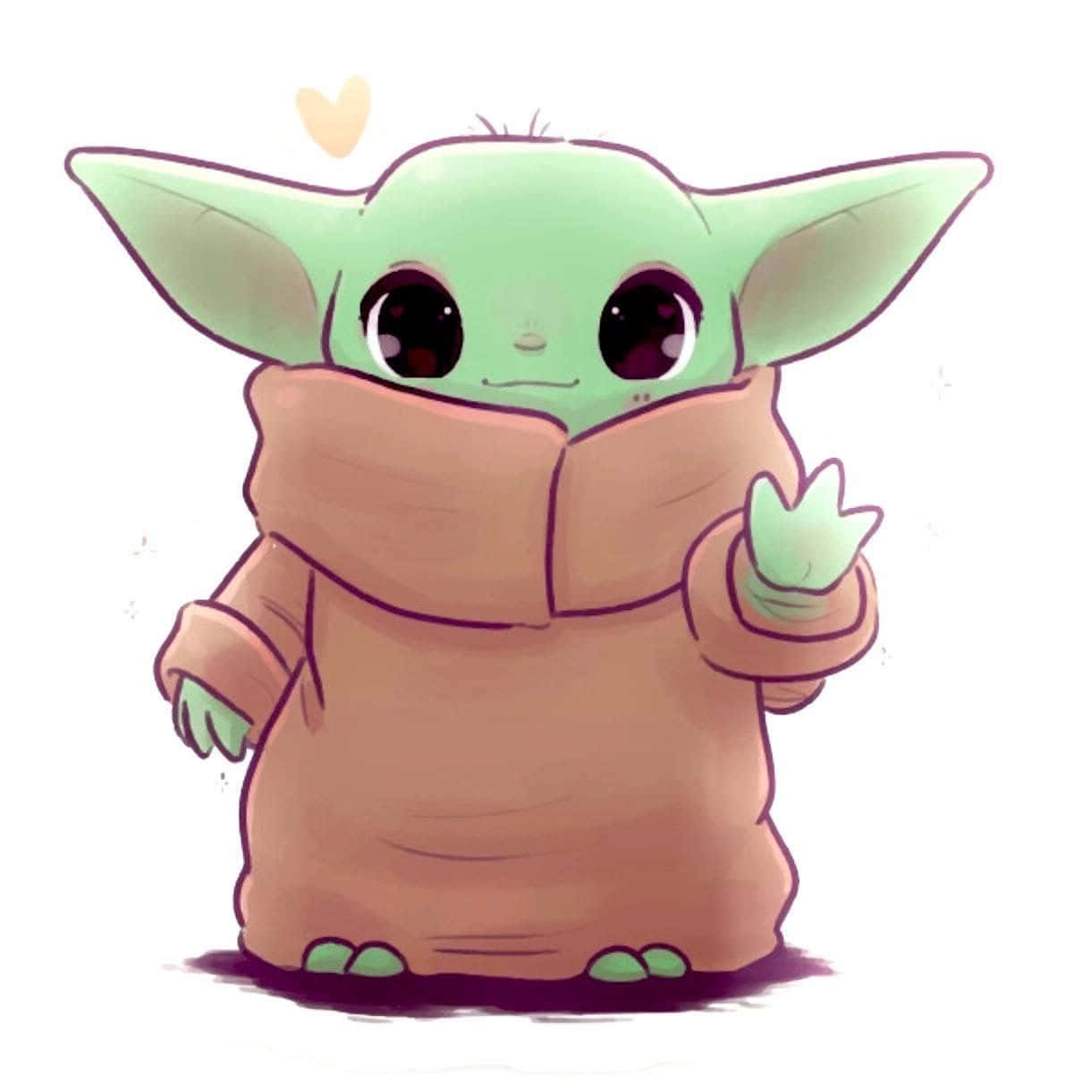 Cute Baby Yoda Digital Picture