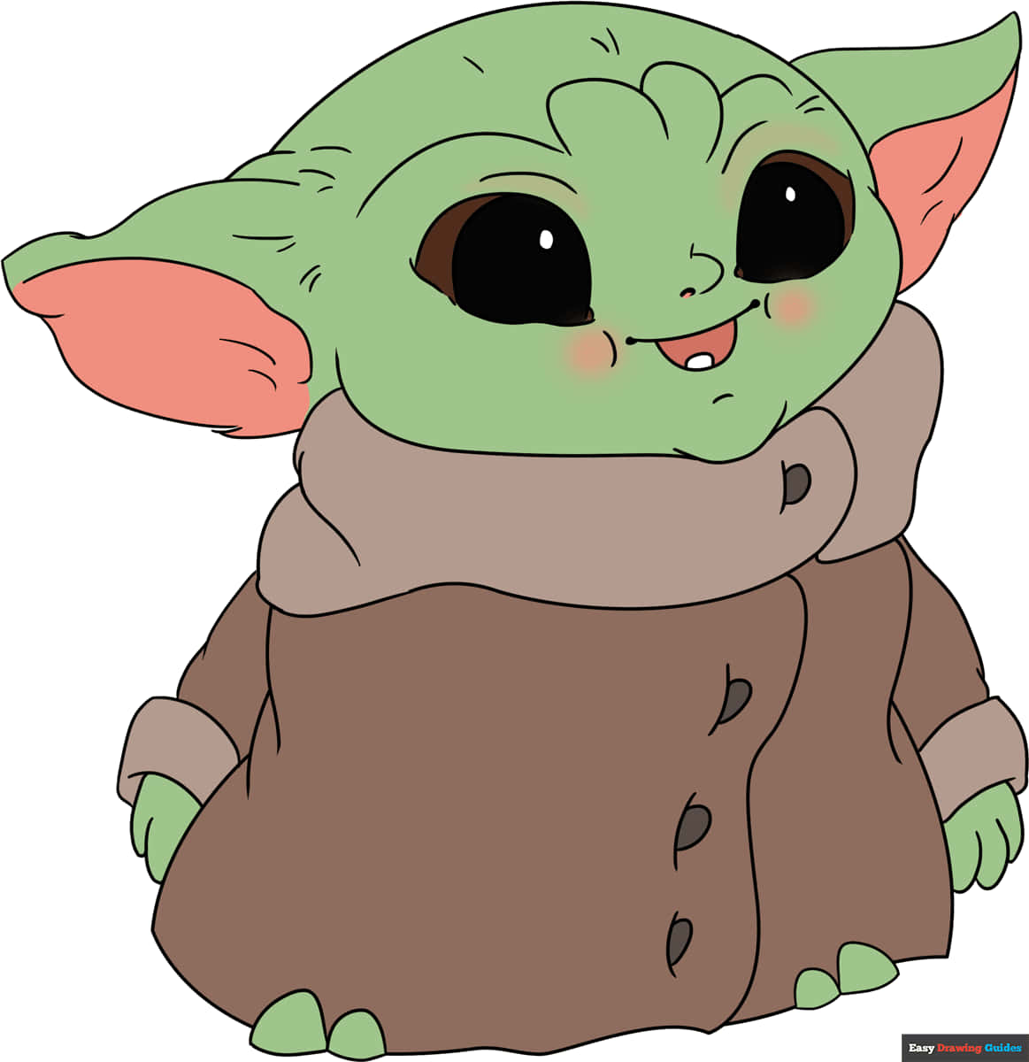Sötbaby Yoda Fan-teckning Bild