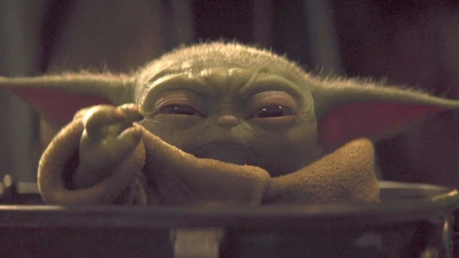 Carinaimmagine Di Baby Yoda Dall'aspetto Antico.