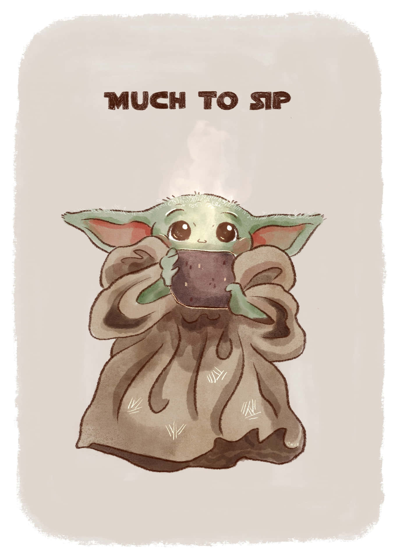 Cute Baby Yoda Funny Picture