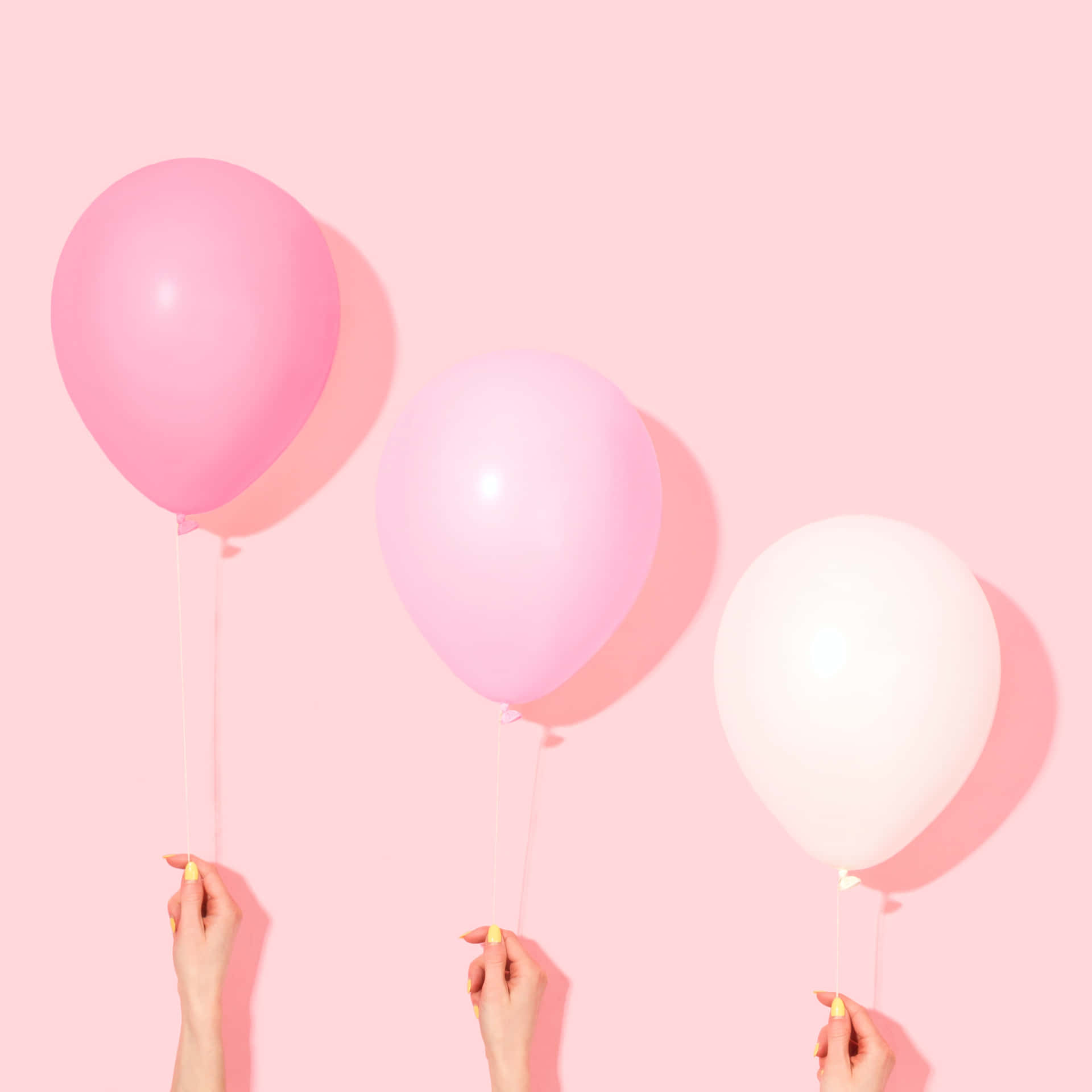 Cute Background With Pink Balloons