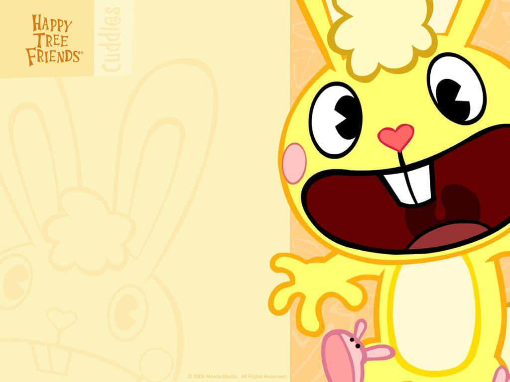 Cute Background With Cuddles Of Happy Tree Friends