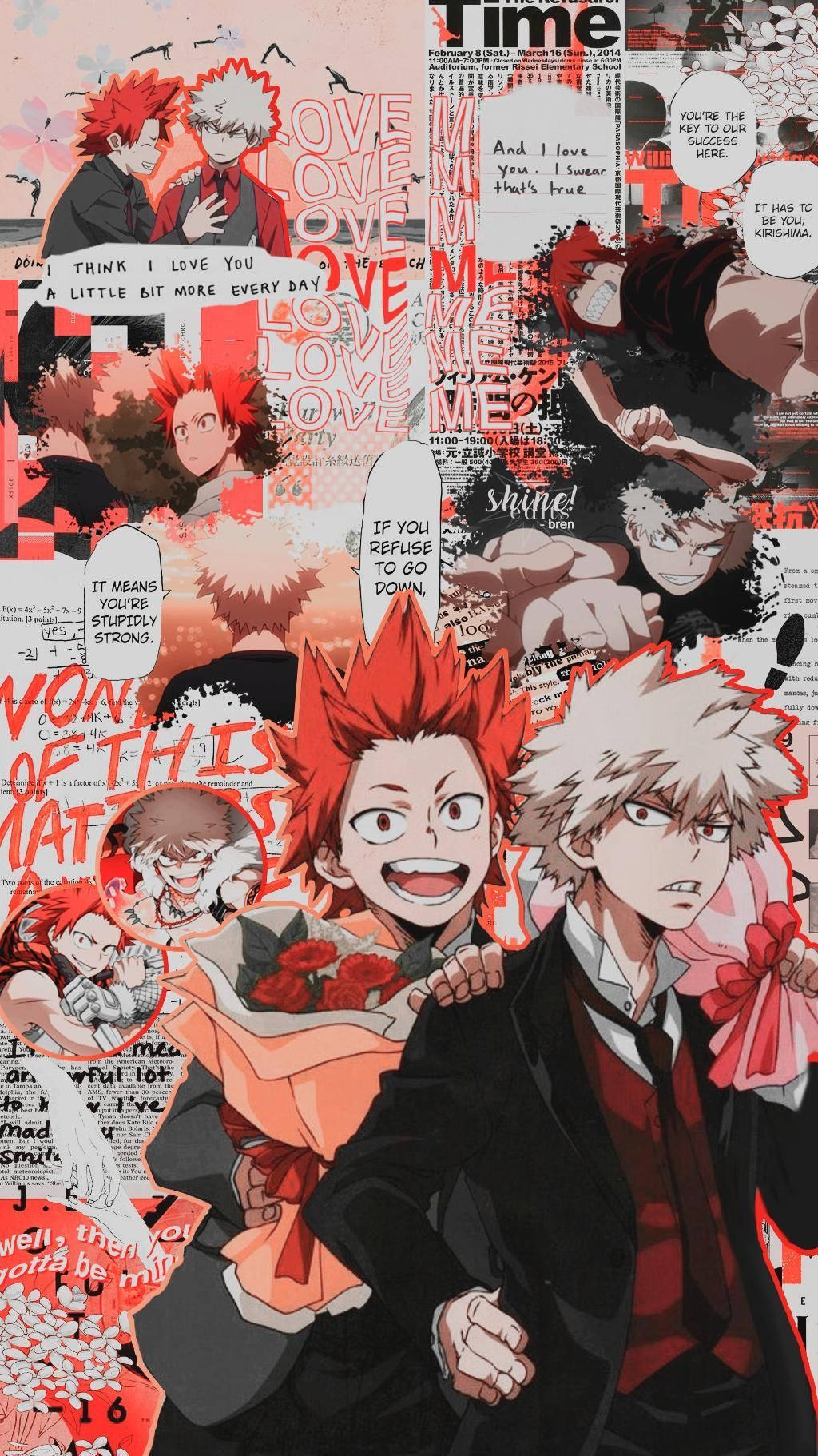 Cute Bakugo Collage Characters Wallpaper