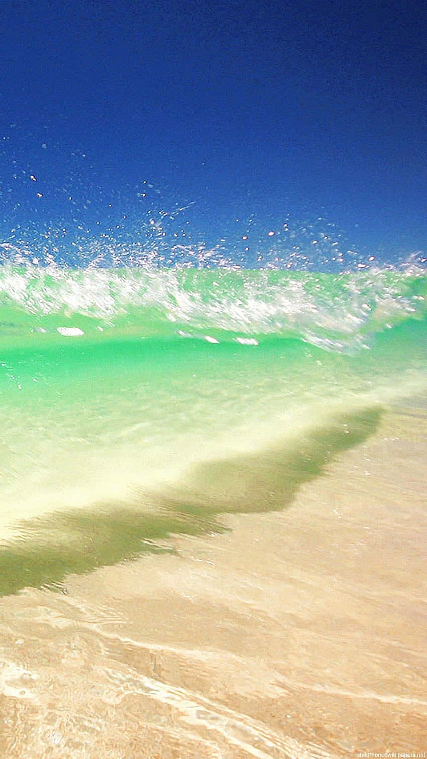 Take a Break - Surf and Sun on a Beautiful Beach Wallpaper