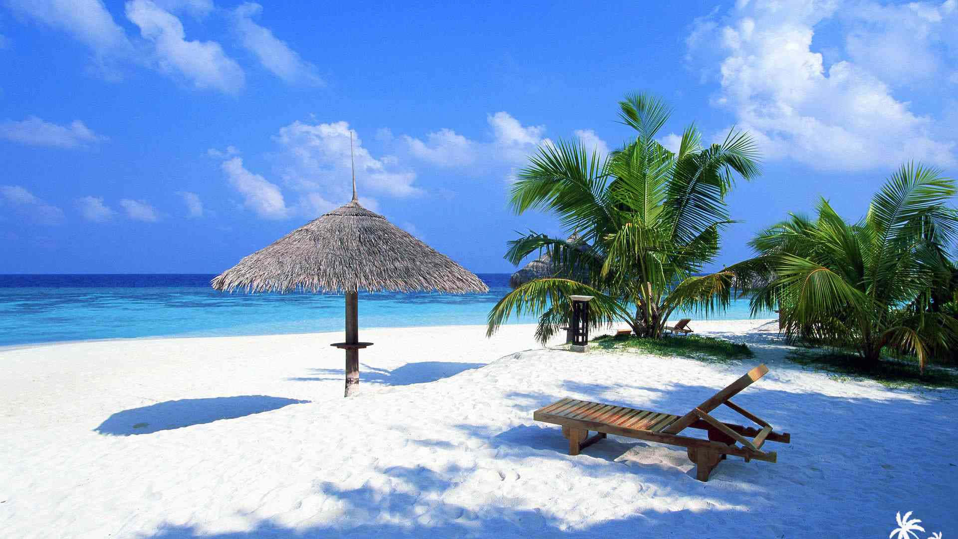 A beautiful and serene beach with all its natural wonders. Wallpaper