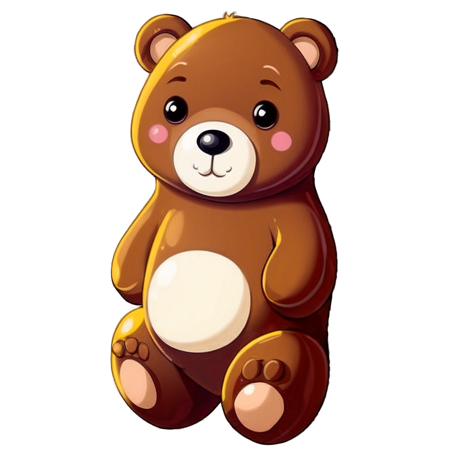 Cute Bear Character Png 05032024 PNG