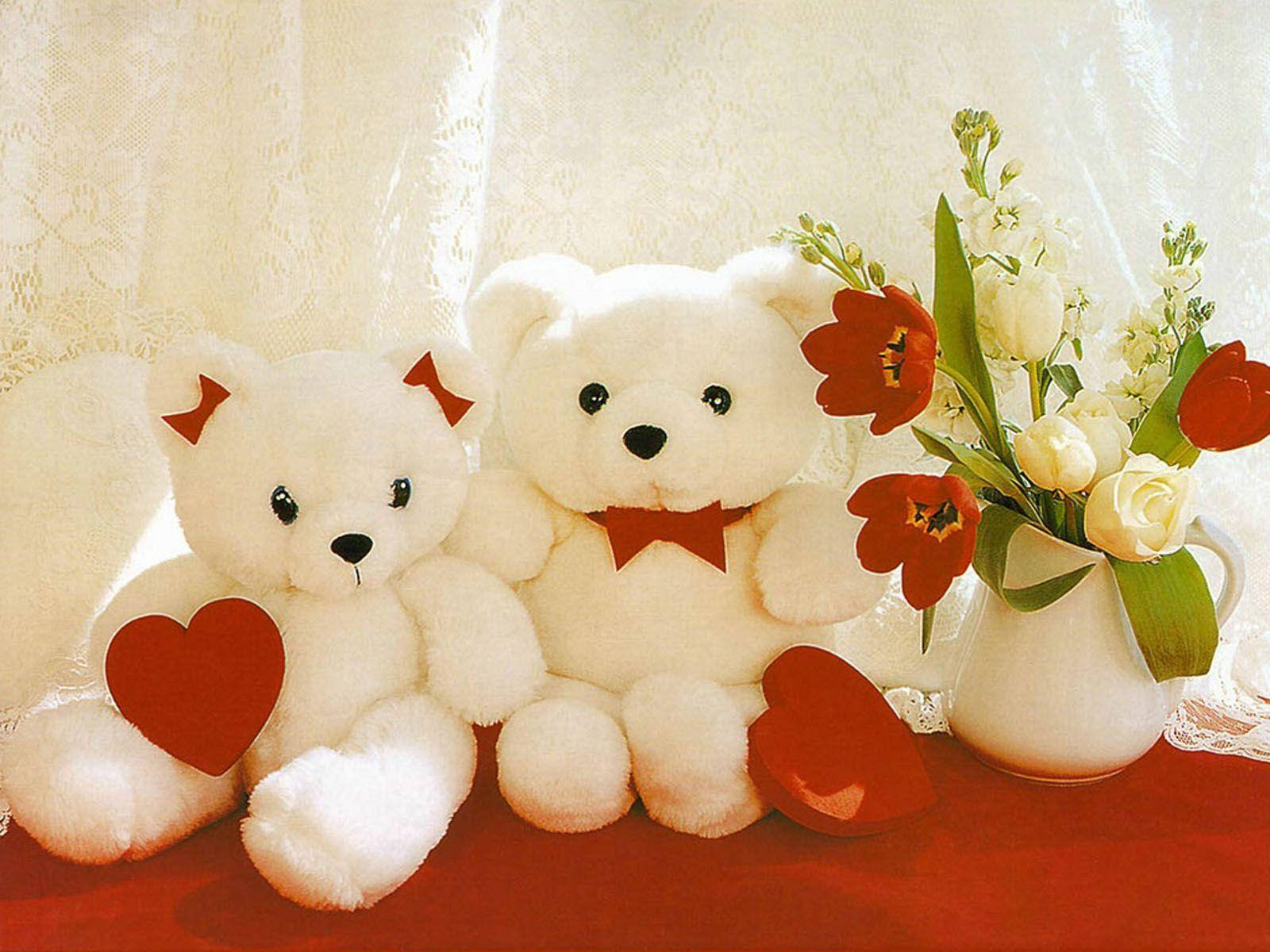 Cute Bears Valentines Wallpaper