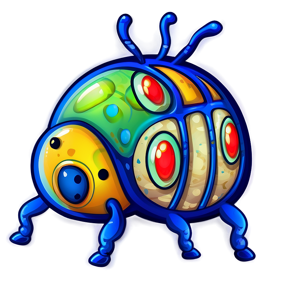 Cute Beetle Clipart Png 05242024 PNG