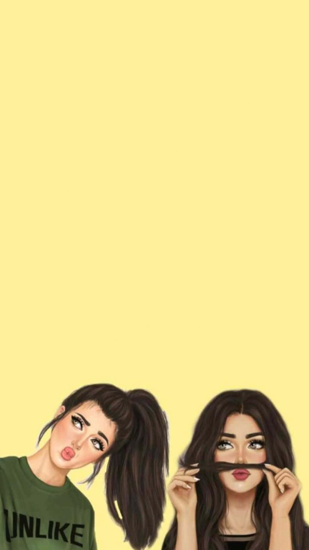 Download Minimalist Cute Bff Phone Picture | Wallpapers.com