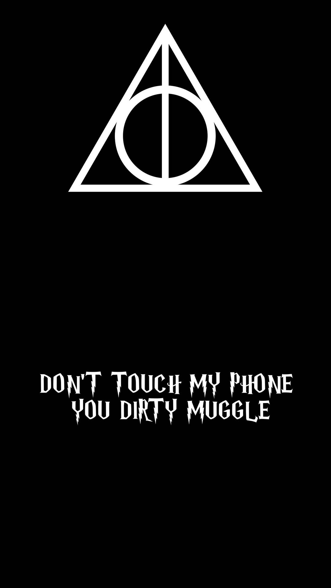Cute Black And White Deathly Hallows Wallpaper
