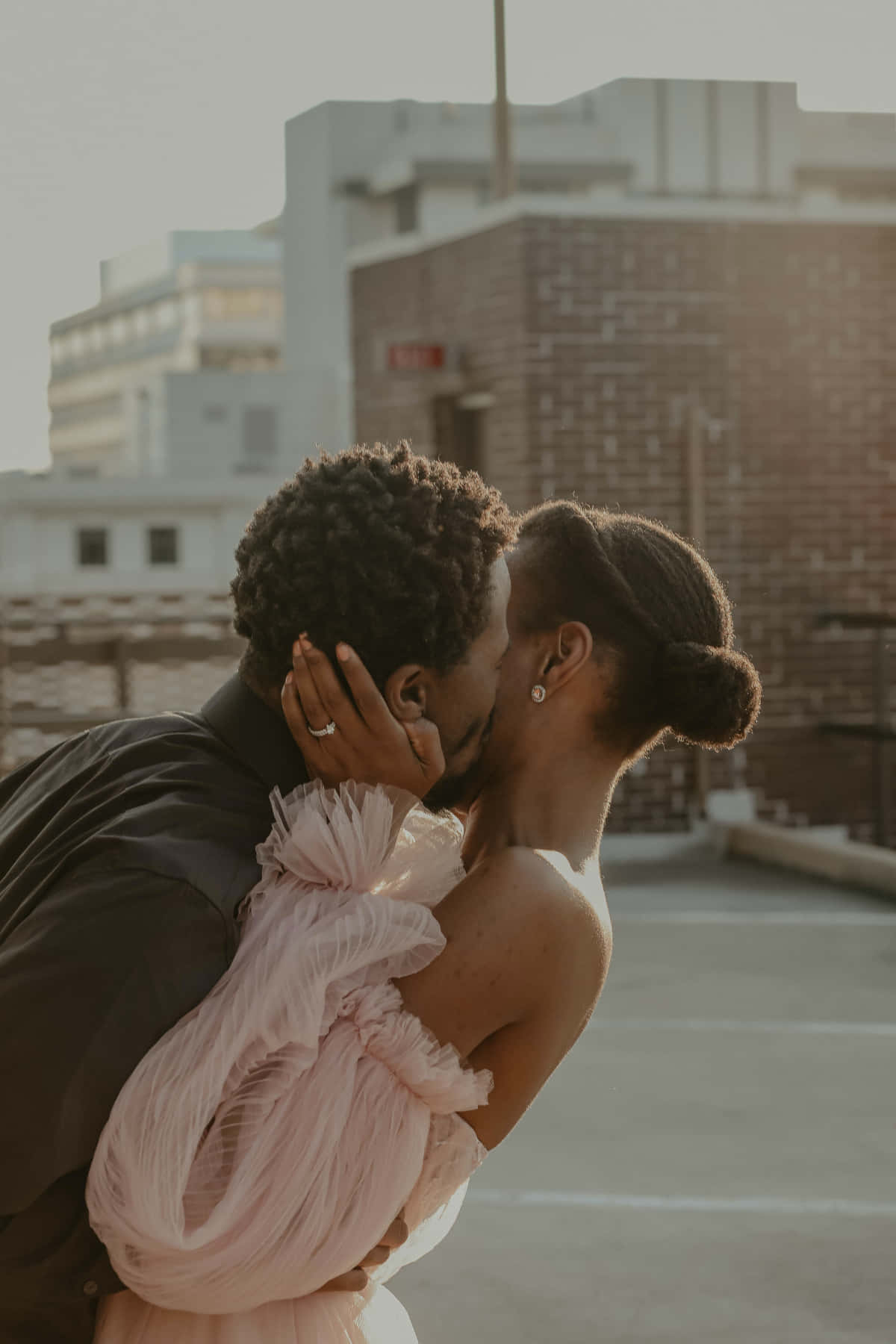 Unconditional Love - Cute Black Couple Embracing Each Other