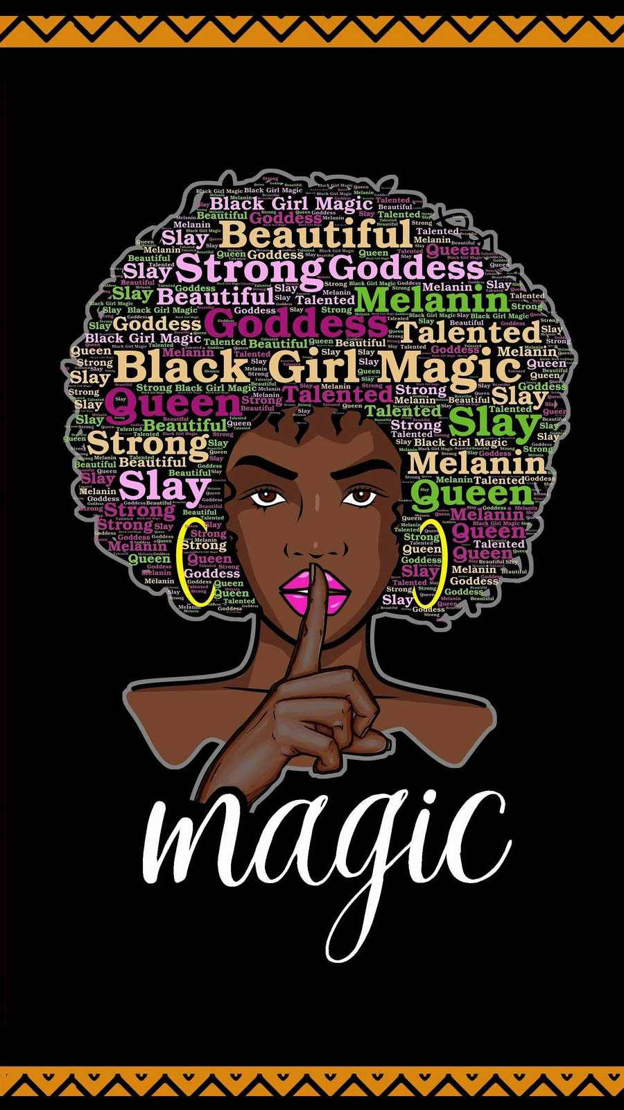 Cute Black Girl Campaign Poster Wallpaper
