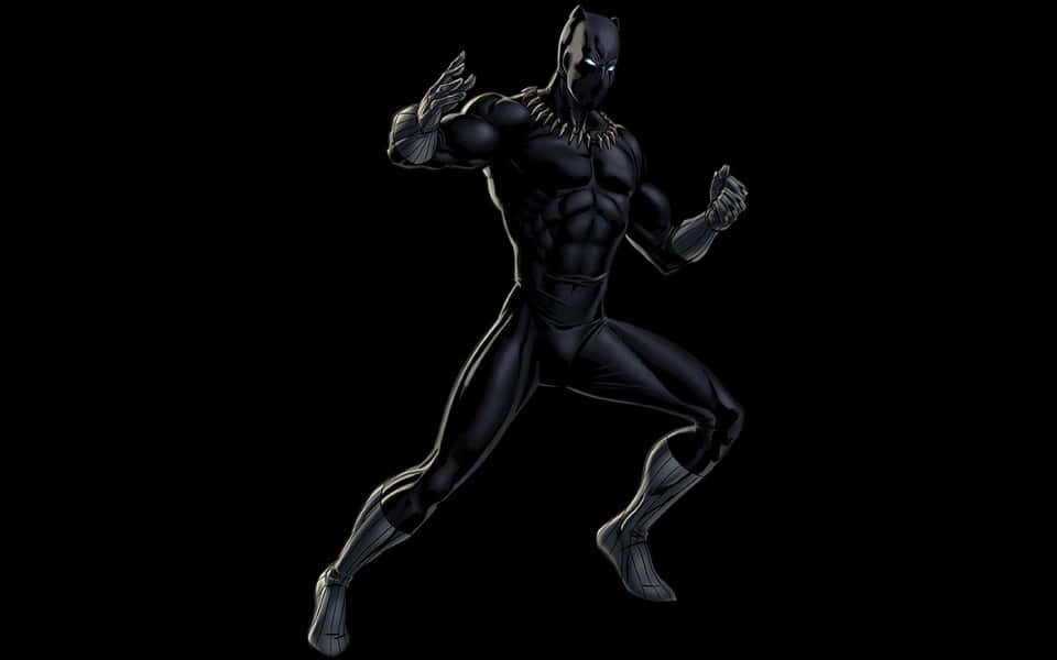 Muscled Cute Black Panther Wallpaper