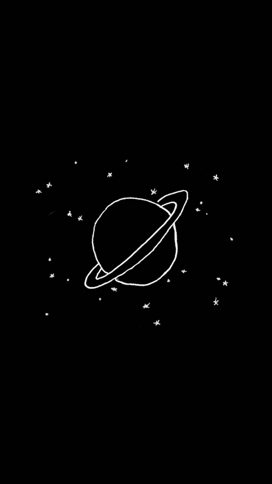 Lindoplaneta Negro Estético. Fondo de pantalla