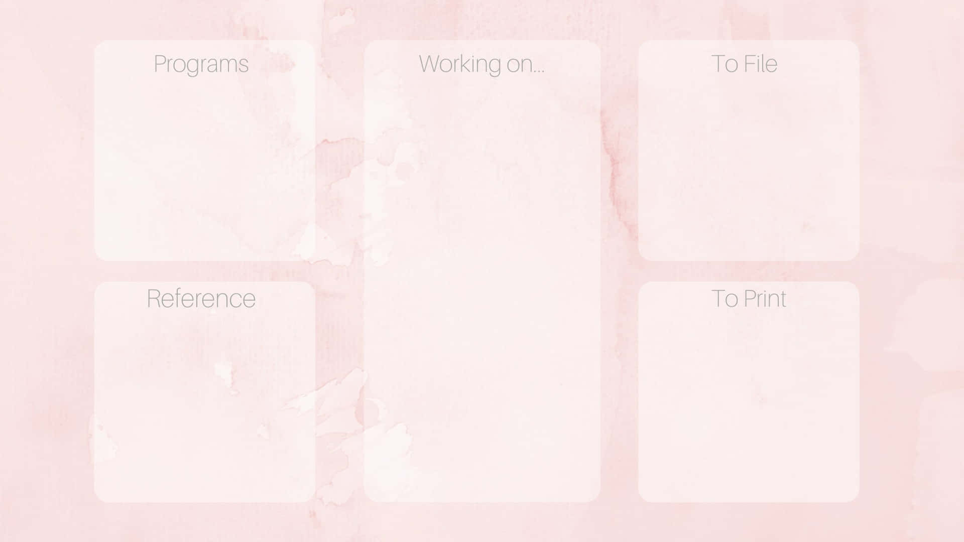 Adorable Pink Desktop Organizer Wallpaper