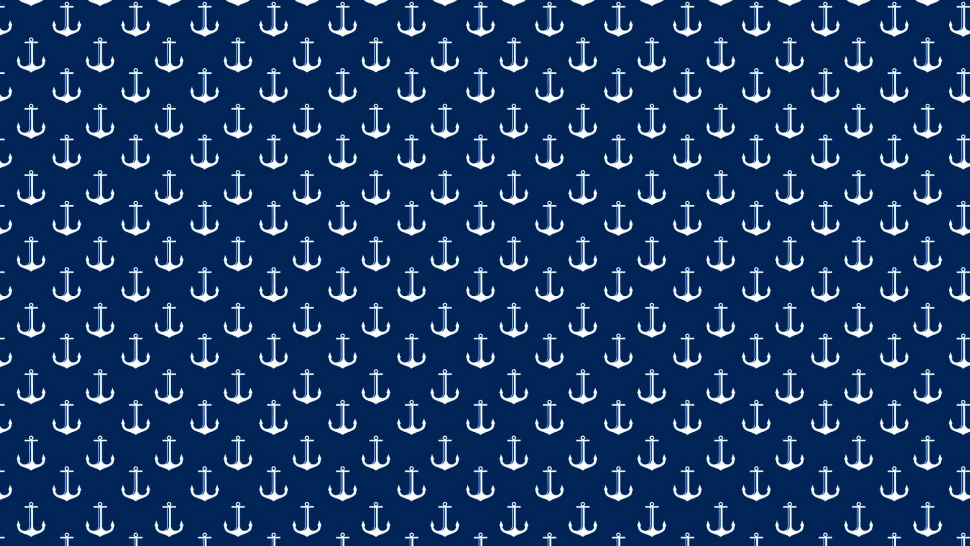Anchors On A Navy Background