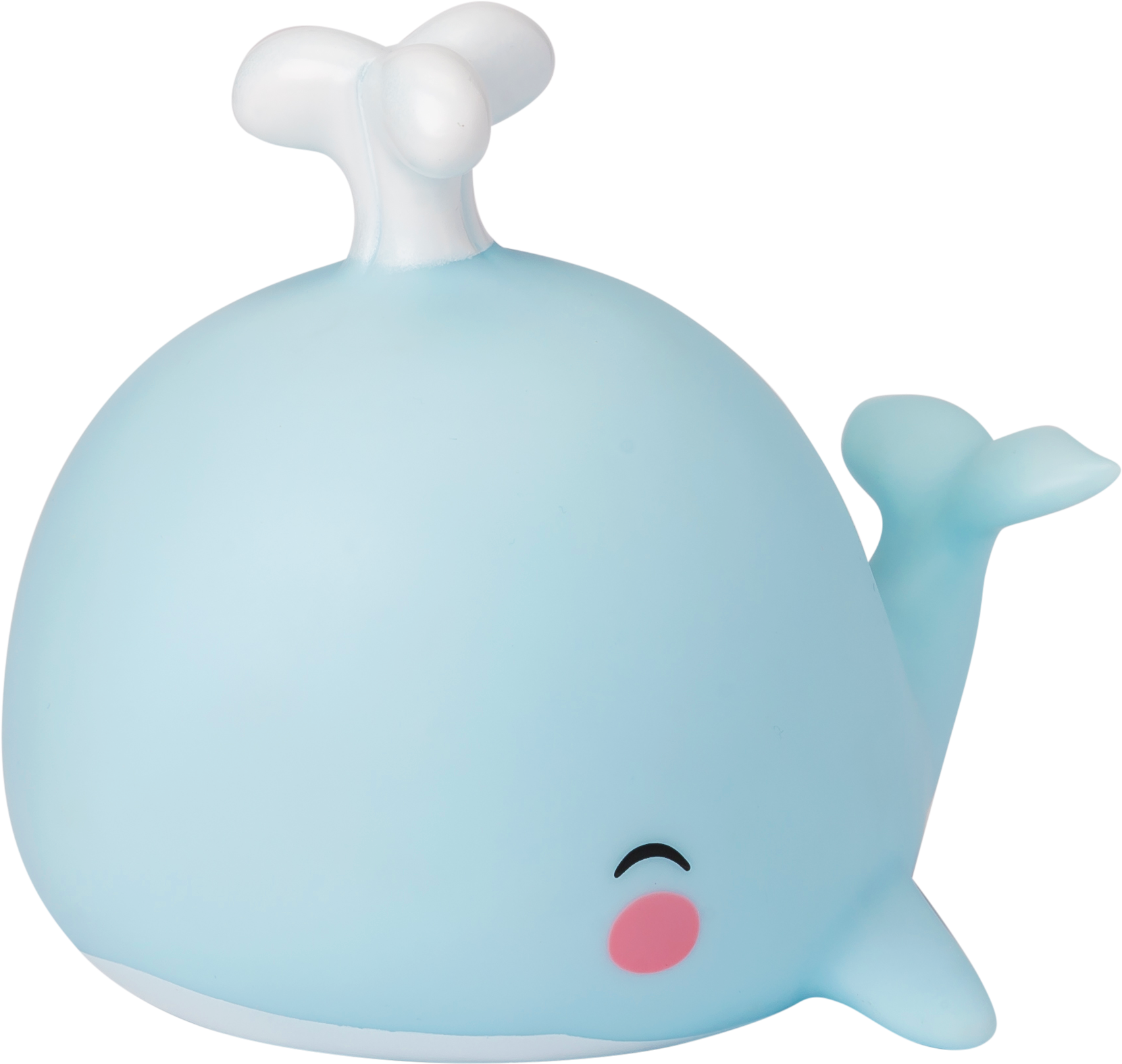 Cute Blue Cartoon Whale PNG