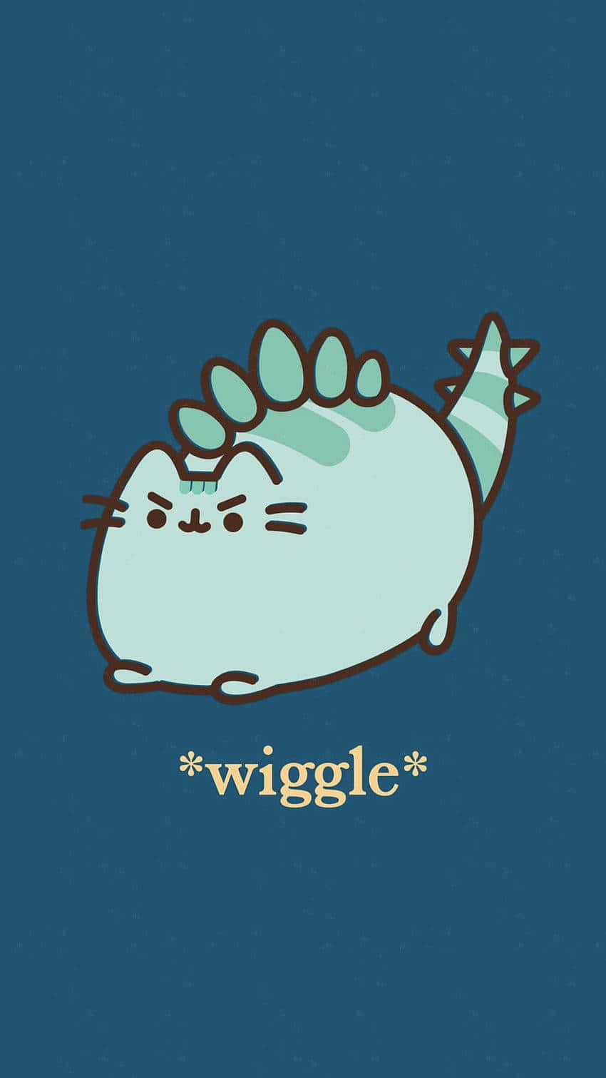 Cute_ Blue_ Dinosaur_ Wiggle Wallpaper