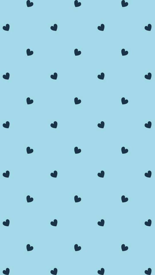 blue and white hearts wallpaper