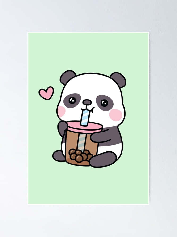 Cute Boba And Baby Panda Wallpaper