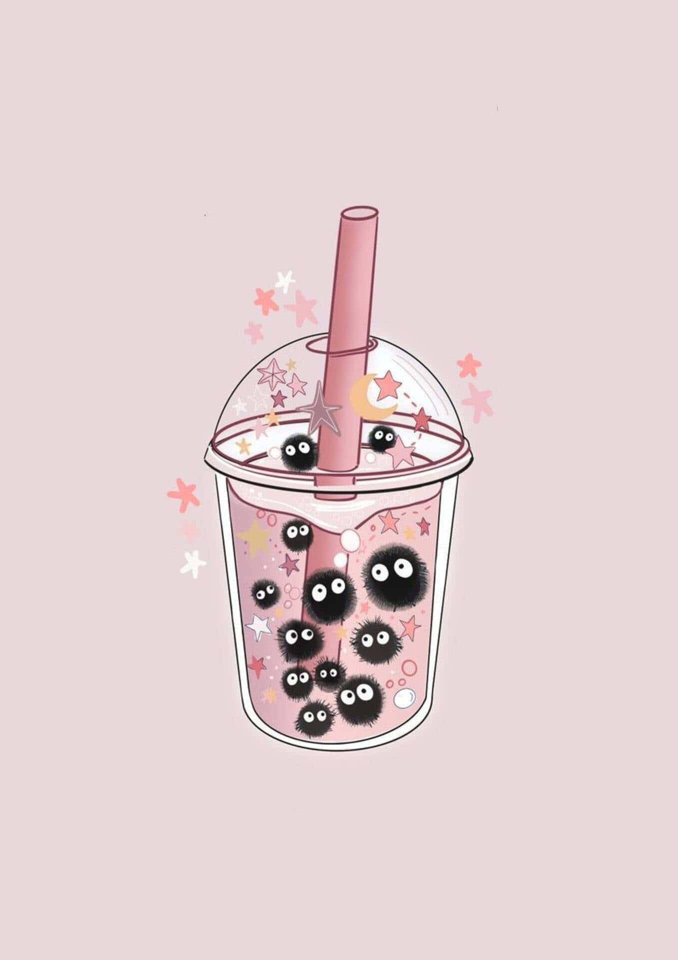 Galaxy Bubble Tea  Tea wallpaper Tea logo Cute emoji wallpaper