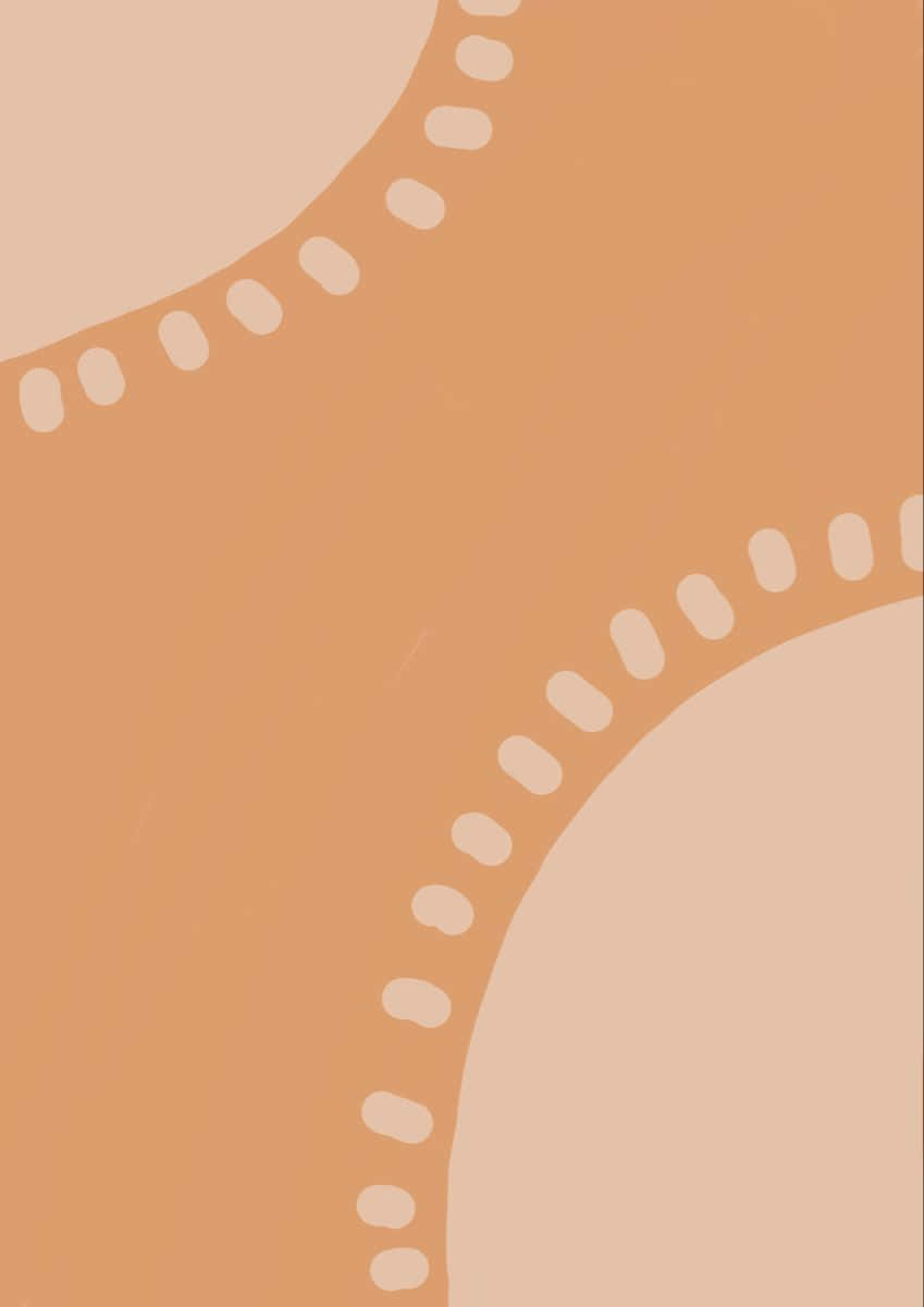 A Drawing Of A Tan Background With Dots Wallpaper