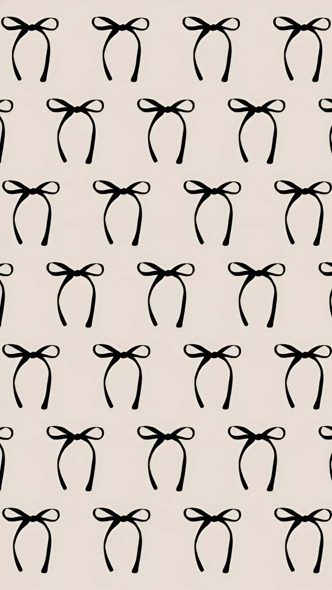Cute Bow Pattern Wallpaper