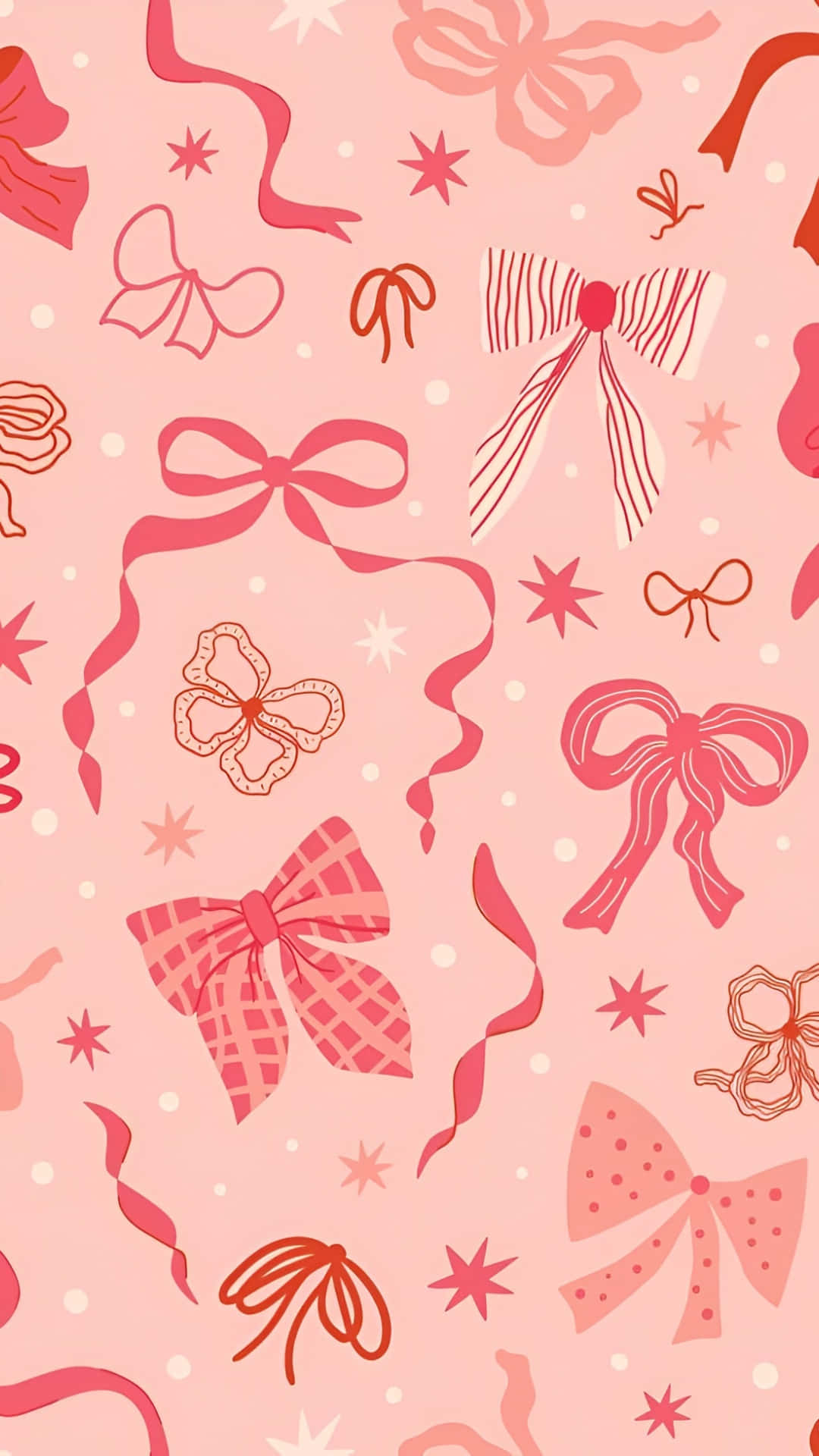 Cute Bow Pattern Wallpaper