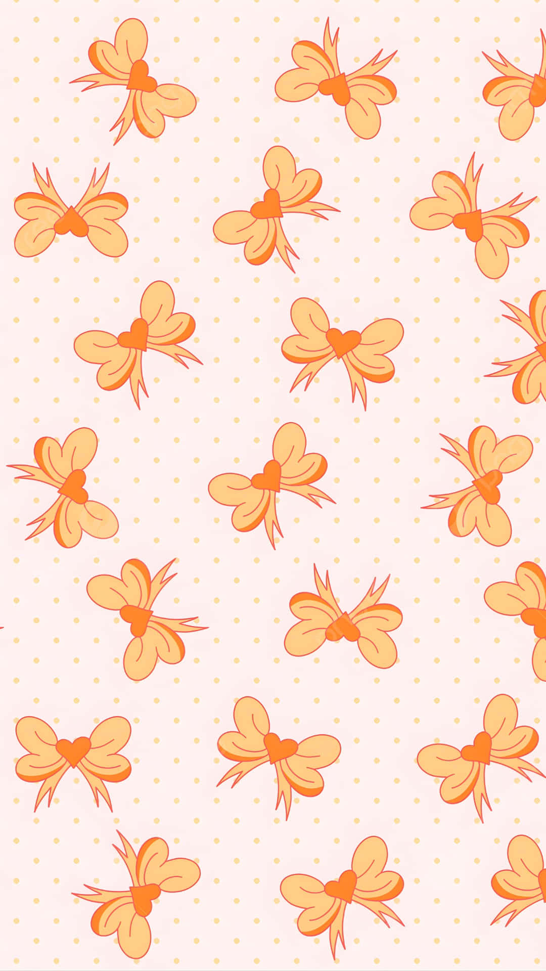 Cute Bow Pattern Wallpaper