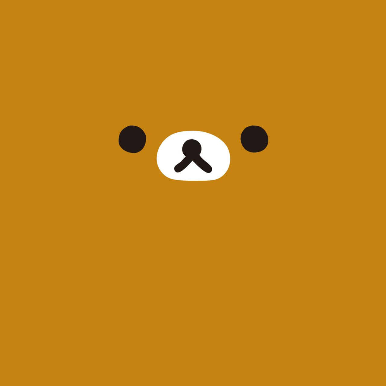 Cute Brown Bear Illustration Wallpaper