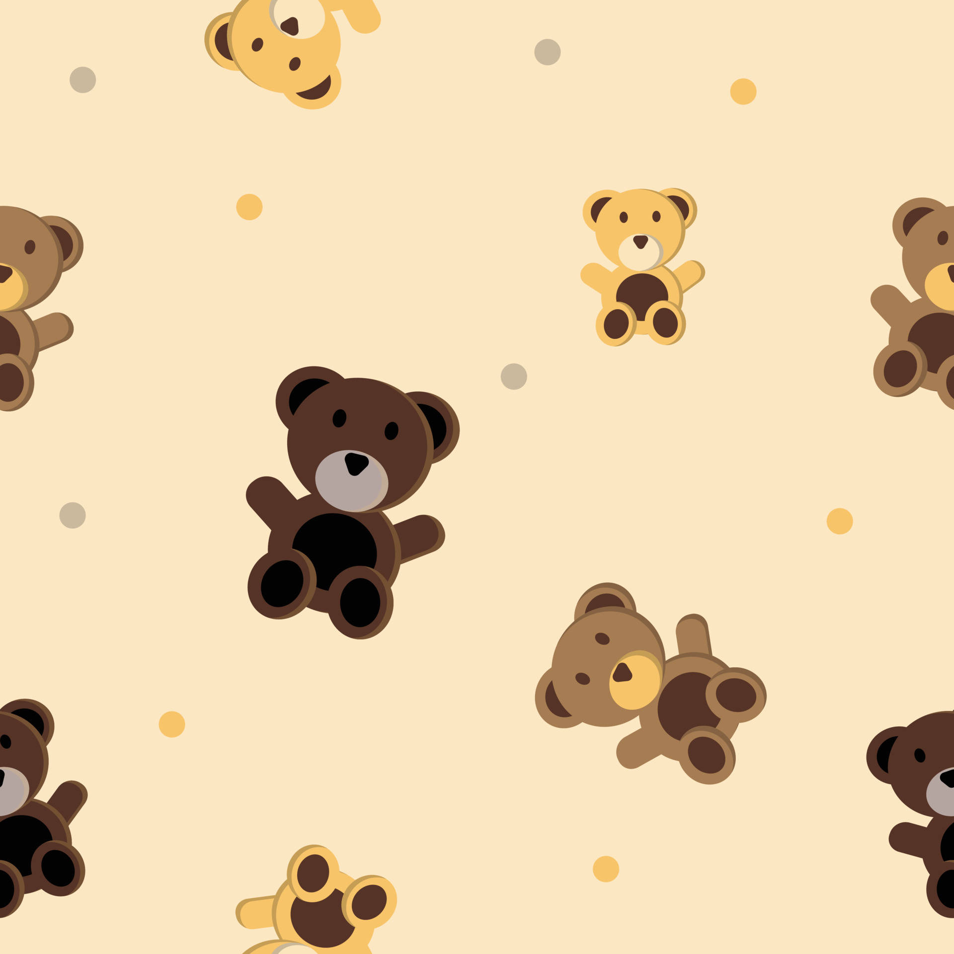 "This fuzzy, cute brown bear will melt your heart!" Wallpaper