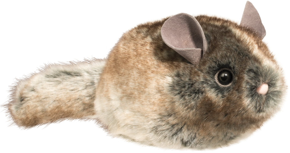 Cute Brown Chinchilla Plush PNG