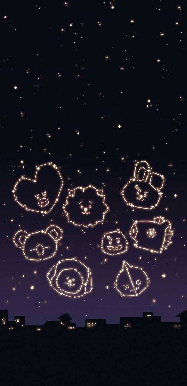 Cute BT21 Constellation Wallpaper