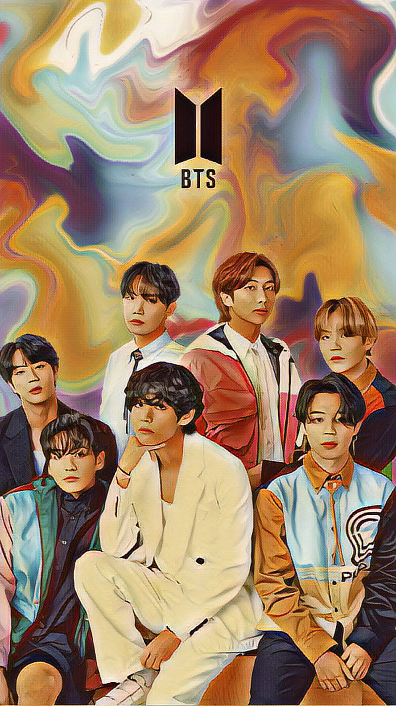 Cute Bts Drawing Canvas Background