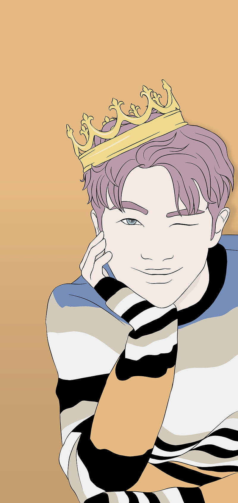 Cute Bts Drawing Rm Background