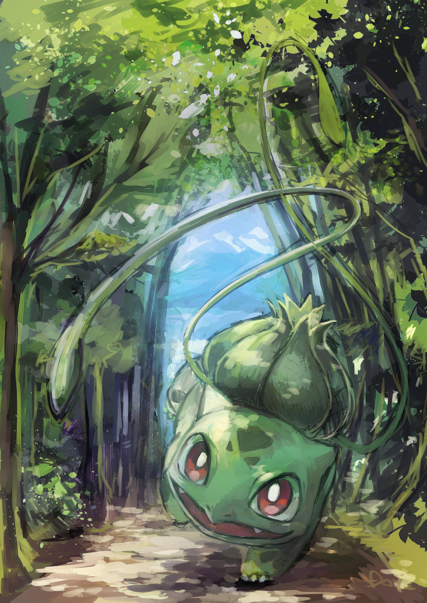 Cute Bulbasaur Painting Picture