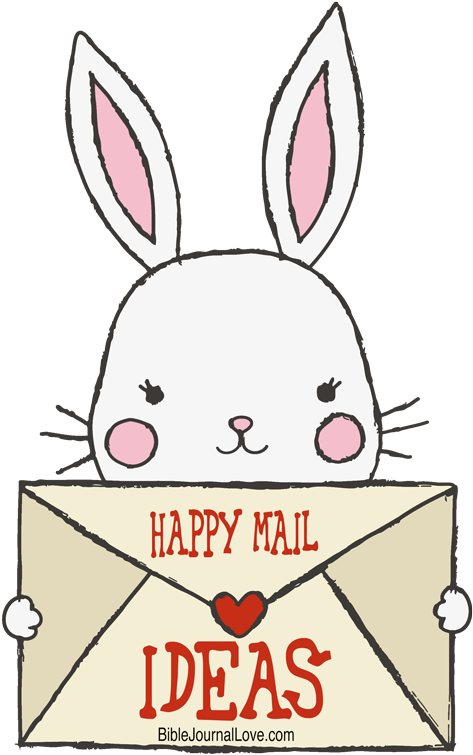 Cute Bunny Happy Mail Ideas PNG