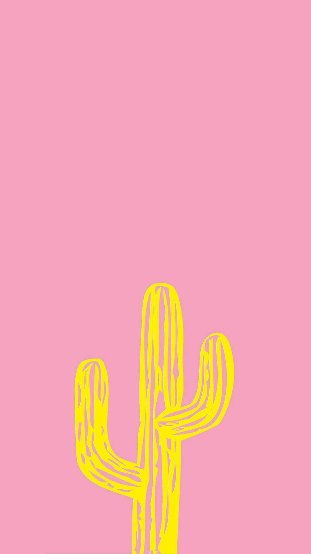 "A cute cactus giving you the warmest of welcomes." Wallpaper