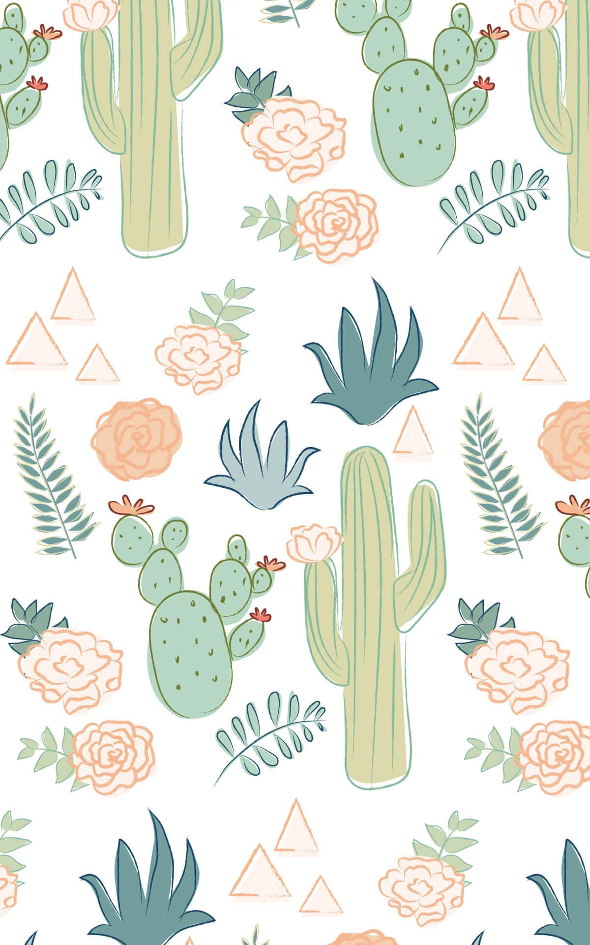 Image  "Adorable Cactus Embracing the Sun's Rays" Wallpaper