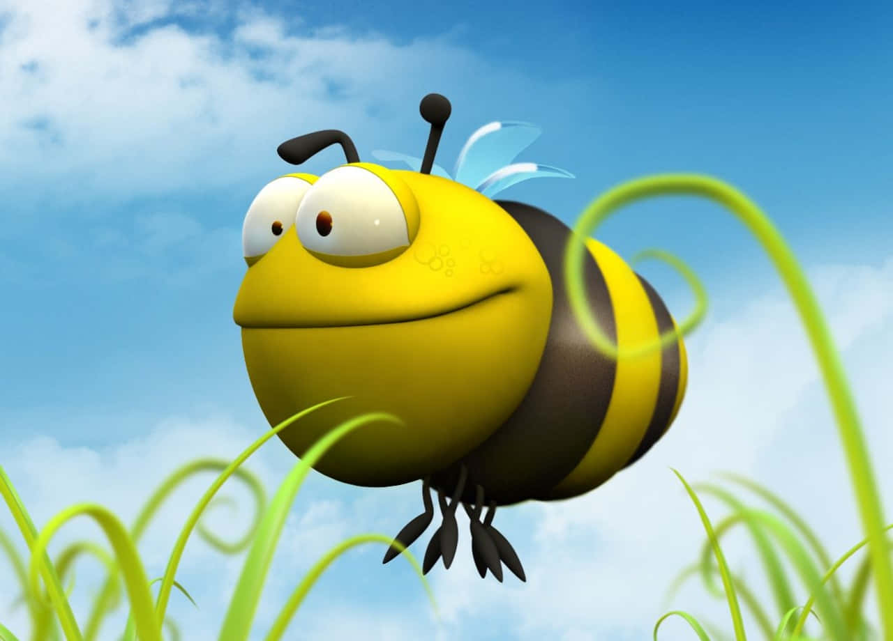 Fat Bee Cute Cartoon Animals Pictures