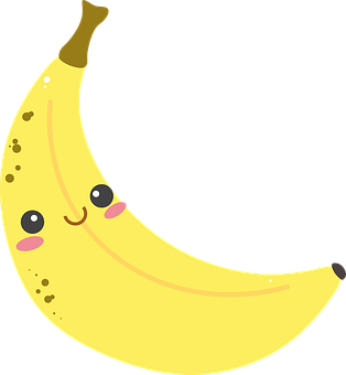 Cute Cartoon Banana PNG