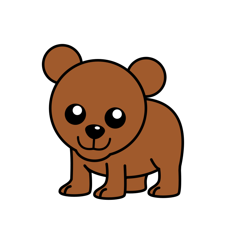 Cute Cartoon Bear PNG