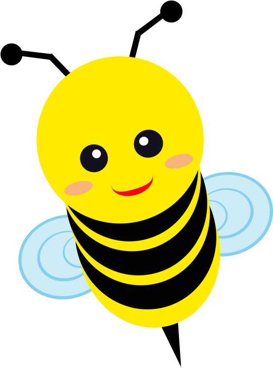 Cute Cartoon Bee Clipart PNG