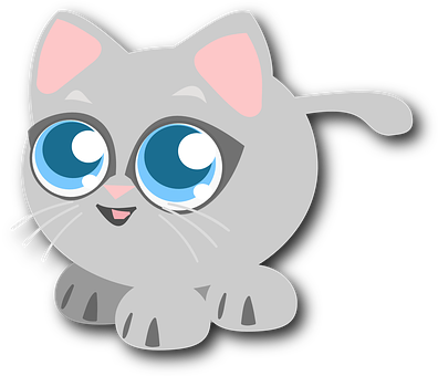 Cute Cartoon Cat PNG