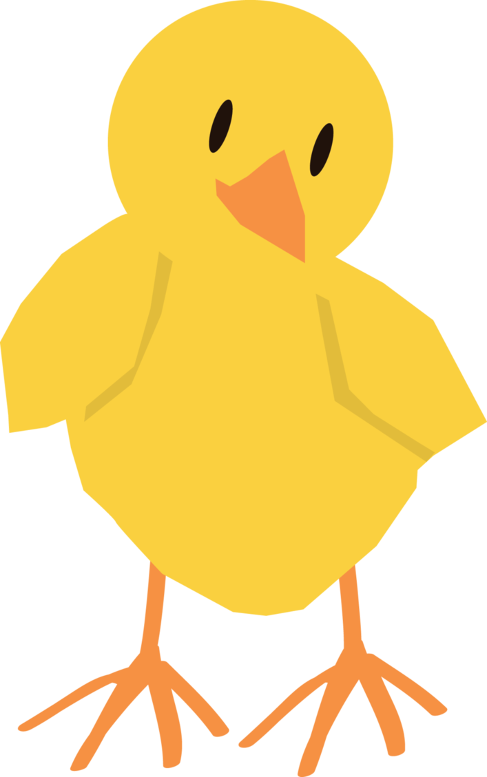 Cute Cartoon Chick Illustration PNG